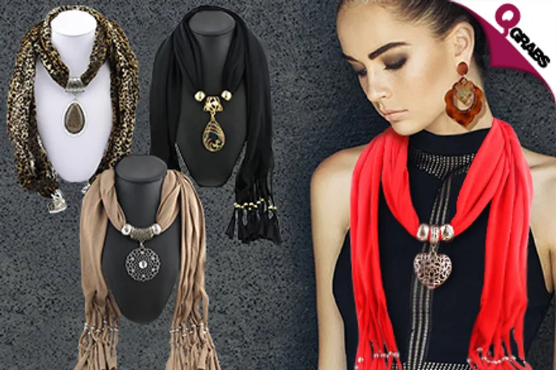 For QR49 Bejewel Yourself with Embellished Scarves - Choose from 13 Wonderful Designs! (QR99 Value)
